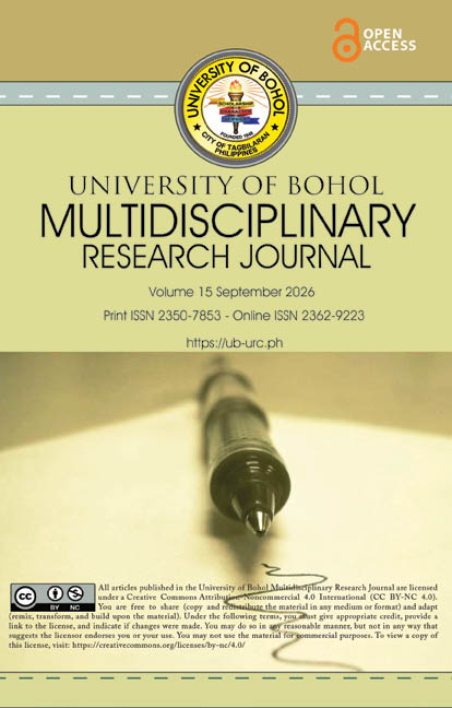 					View Vol. 15 No. 1 (2026): September
				